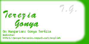 terezia gonya business card