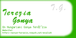 terezia gonya business card